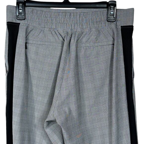 Athleta SZ 6 Brooklyn Ankle Pants Plaid Pull-On Lightweight Pockets Breathable - Picture 4 of 8